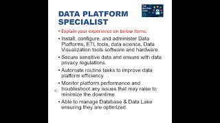 TCS  Cloudera  Data Platform Specialist  4 to 8 yrs  Big Data Tunnel Shrts5 [upl. by Doolittle80]