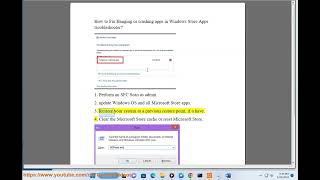 Fix Hanging or crashing apps not fixed error in Windows Store Apps troubleshooter on Windows [upl. by Assyn844]