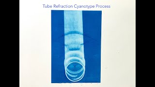 How to Cyanotype Tube Refraction Process satisfyingart viralart [upl. by Saba]