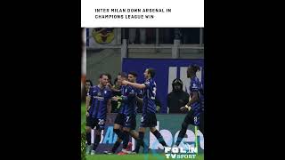 Inter Milan Down Arsenal in Champions League Win [upl. by Vivianna]