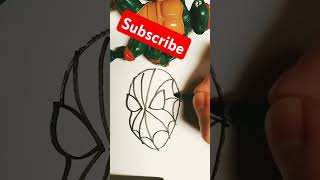 SpiderMan Drawing In 15 Seconds shorts spiderman drawing youtube youtubeshorts art short [upl. by Nilra]