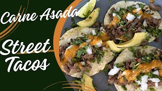 Carne Asada STREET Tacos Recipe viral trending delicious yummy recipe cooking tacos easy [upl. by Garate]