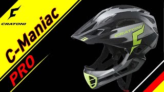 CMANIAC PRO  lightest endurodownhill fullface helmet for BikeTrial amp Freeride  made by CRATONI [upl. by Oer805]