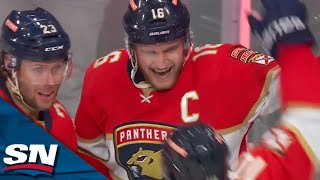 Aleksander Barkov Scores To Give Panthers Lead Moments After Bruins Goal Overturned [upl. by Nelac]