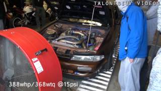 388whp RB25 S14 240sx Dyno HKS gt2540 turbo [upl. by Liederman432]