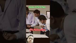 Akshay Ji Ne Li Sign  entertainmentshorts comedy viralshorts [upl. by Huppert503]