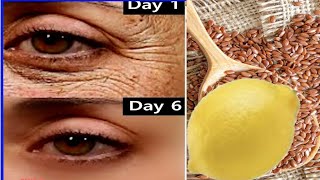 Antiaging Flaxseeds face mask to remove fine lines under eyes fast under eye wrinkle removal [upl. by Atirehs]