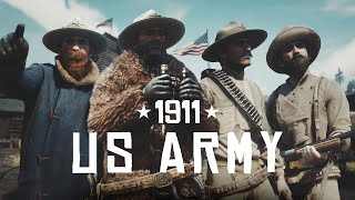 Red Dead Redemption 2 Online US ARMY Outfits Tutorial [upl. by Idyh]