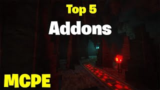 Top 5 Addons for MCPE 120 [upl. by Vey688]