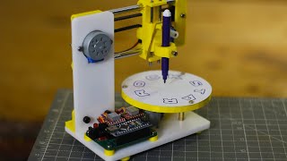 DIY Arduino based Polar CNC plotter [upl. by Enelaj]