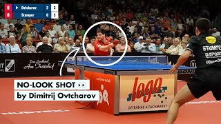 Dimitrij Ovtcharov with NOLOOK SHOT in front of 2500 fans in Fulda [upl. by Latsirc]