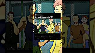 Itadori Strength  Jujutsu Kaisen  anime shorts [upl. by Trebled]