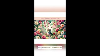 Birth Flower Cat Calendar 2025 [upl. by Aileda360]