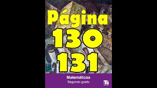 Telesecundaria mate 2do pags 130 y 131 con cebollín [upl. by Bevus]