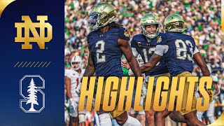 Highlights vs Stanford 2024  Notre Dame Football [upl. by Hanni]