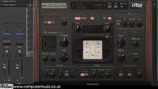 uhes Presswerk compressor VSTAU plugin in action [upl. by Warring]