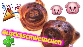 Glücksschweinchen backen TM 5 schnell und einfach  Glücksbringer für Silvester [upl. by Natty474]