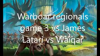 Runewars battle report 4 Latari vs Waiqar [upl. by Rella]