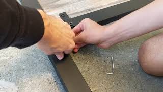 FULL METAL BED FRAME WITH HEADBOARD ASSEMBLY  HOW TO PUT TOGETHER A METAL BED FRAME [upl. by Geminius]