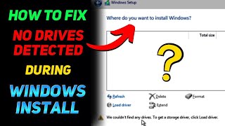 How to fix no storage found during installation of windows [upl. by Samira]