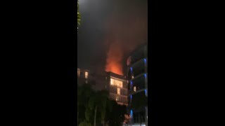 Helicopter crashes into building in Cairns [upl. by Drabeck]