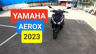 Yamaha Aerox 155 2023  Full Review  Specs  Kirby Motovlog [upl. by Aschim211]