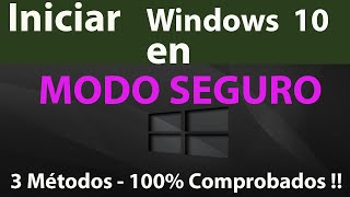 2023 Como INICIAR windows 10 En Modo Seguro o Aprueba de Fallos [upl. by Tobe]