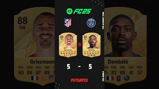 Atletico Madrid Vs Paris SaintGermain in FC25 fifamobile fc25 shorts [upl. by Seagrave]