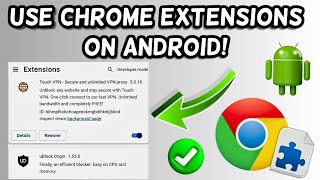 How to use Chrome Extensions on Android [upl. by Einohtna930]