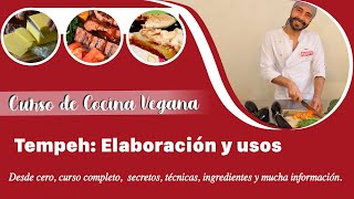 Curso de cocina vegana TODO SOBRE EL TEMPEH Elaboración y usos [upl. by Chandler575]