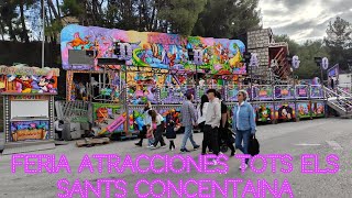 Feria de atracciones de tots els sants concentaina 2024 [upl. by Ecniuq]