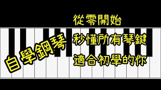 自學鋼琴｜2分鐘內秒懂所有琴鍵｜從零開始｜ [upl. by Aldous]