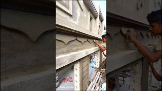 New Wall Corner Plaster Design 😲👌shortvideo construction plaster [upl. by Enaillil]