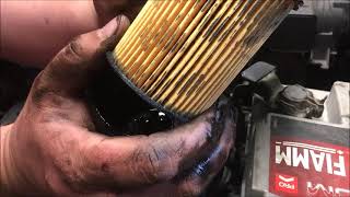 Peugeot 14 HDI Oil and Filter Change [upl. by Euqinad]