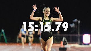 Rewriting History  Maddy Elmore 5000 Meters School Record [upl. by Ettolrahs]