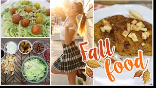 Fit Fall Foods Pumpkin French Toast Zoodles amp Fall Harvest Salad [upl. by Laumas25]