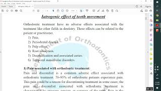 Iatrogenic Effect of Orthodontic Treatment Part 1 [upl. by Mosier]