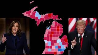 Michigan Polling Shift Analysis Harris V Trump Sept [upl. by Lleinnad330]