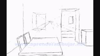 Comment dessiner linterieur dune maison en perspective [upl. by Mayda]