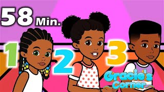 Counting Letters Colors  More Kids Songs and Nursery Rhymes  Gracie’s Corner Compilation [upl. by Campney473]