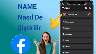 Facebookta İsim Nasıl Değiştirilir [upl. by Yelsgnik]