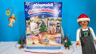 Unboxing Playmobil EDEKA Adventskalender 2024  Weihnachtseinkauf  71735  Weihnachten  Auspacken [upl. by Annoeik]