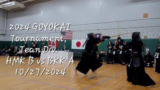 2024 GOYOKAI Tournament Team Div HMK B vs BKK A 10272024 [upl. by Nnaeoj831]