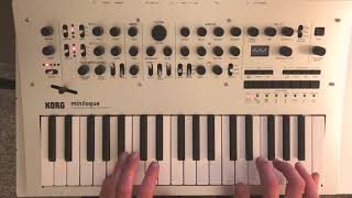 Korg Minilogue Wurlitzer Patch [upl. by Elrebmik]