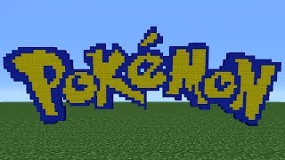 Minecraft Tutorial How To Make The Pokemon Logo [upl. by Esilehs]