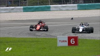 Vettel and Stroll Collide After The Flag  F1 Most Dramatic Moments 2017 [upl. by Sascha]