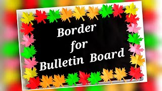 Create a Crafty Bulletin Board Border in MinutesBorders for Decoration Classroom Board [upl. by Henghold]