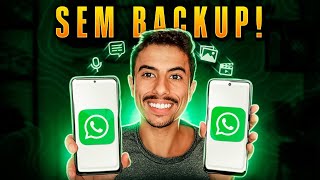 Como TRANSFERIR CONVERSAS do WHATSAPP SEM BACKUP para OUTRO CELULAR  Função oficial [upl. by Rialb]