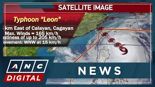 PAGASA Leon seen to intensify into super typhoon may make landfall in Batanes  ANC [upl. by Halueb]