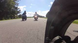 honda cbr1000rr vs 06 kawasaki zx14 [upl. by Nnaeirual]